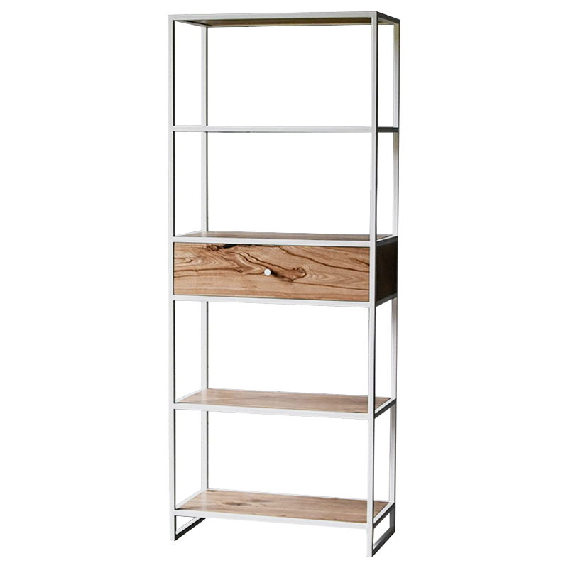 Стеллаж Reeve Industrial Metal Rust Rack Древесина Белый Стеллаж Reeve Industrial Metal Rust Rack Древесина Белый в Тюмени | Loft Concept