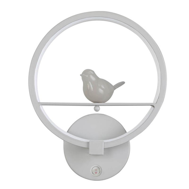 Бра Bird Ring Sconce white Белый Бра Bird Ring Sconce white Белый в Тюмени | Loft Concept