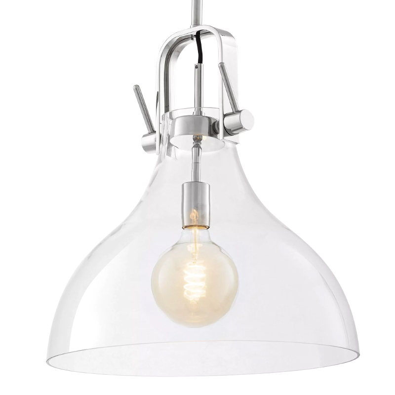 Подвесной светильник Eichholtz Lamp Connery Nickel Прозрачное Стекло Никель Подвесной светильник Eichholtz Lamp Connery Nickel Прозрачное Стекло Никель в Тюмени | Loft Concept