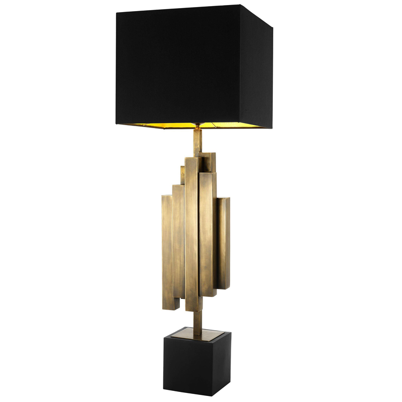 Настольная лампа Eichholtz Table Lamp Beau Rivage Черный Винтажная латунь Настольная лампа Eichholtz Table Lamp Beau Rivage Черный Винтажная латунь в Тюмени | Loft Concept