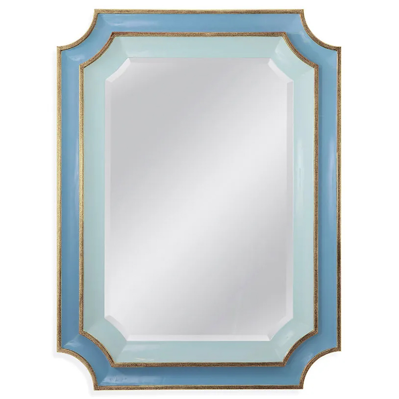 Зеркало Chiara Mirror Зеркало Голубой Светло-голубой Золотой Зеркало Chiara Mirror Зеркало Голубой Светло-голубой Золотой в Тюмени | Loft Concept