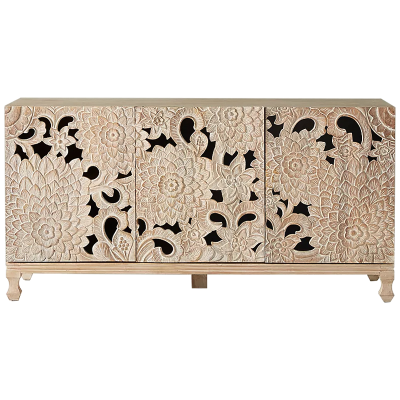 Буфет Handcarved Lotus Media Console Древесина Буфет Handcarved Lotus Media Console Древесина в Тюмени | Loft Concept