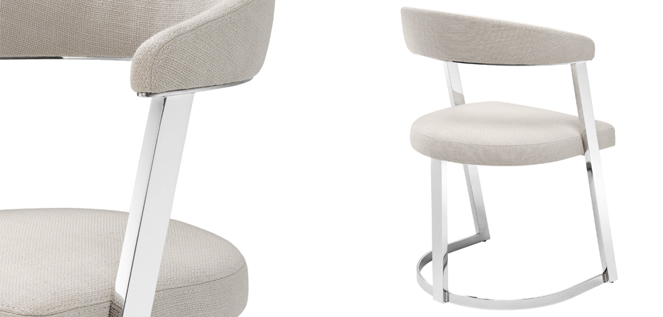 Стул Eichholtz Dining Chair Dexter Nickel Стул Eichholtz Dining Chair Dexter Nickel - Loft-Concept в Тюмени