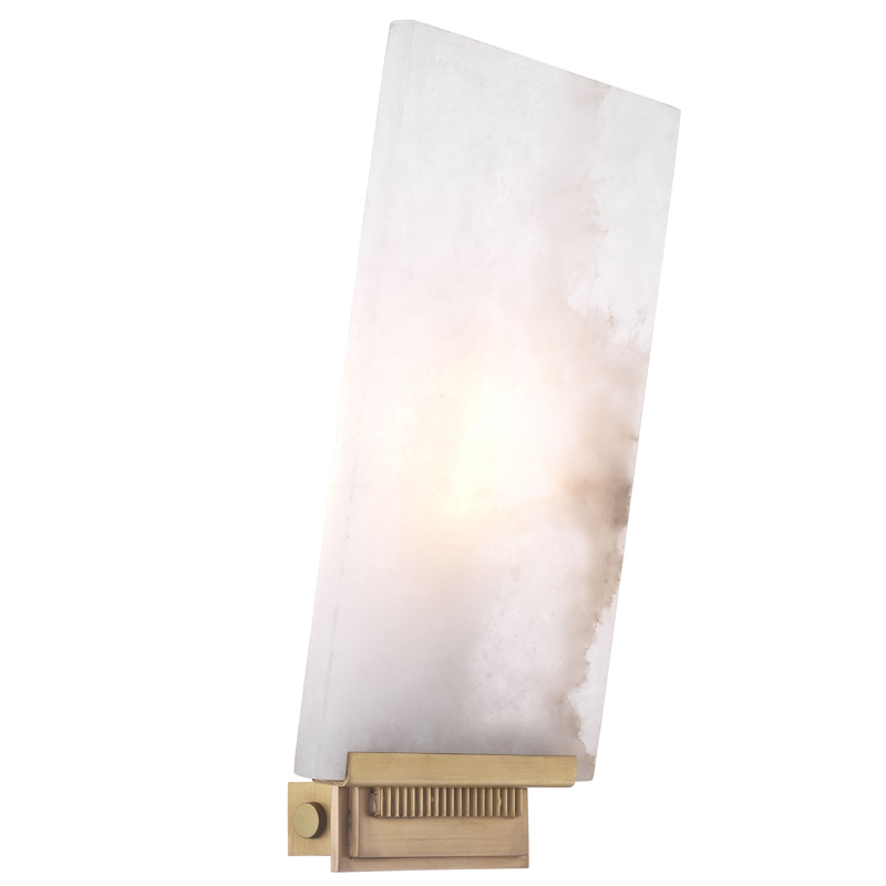 Бра Eichholtz Wall Lamp Mantra Латунь Античная полированная Белый Бра Eichholtz Wall Lamp Mantra Латунь Античная полированная Белый в Тюмени | Loft Concept