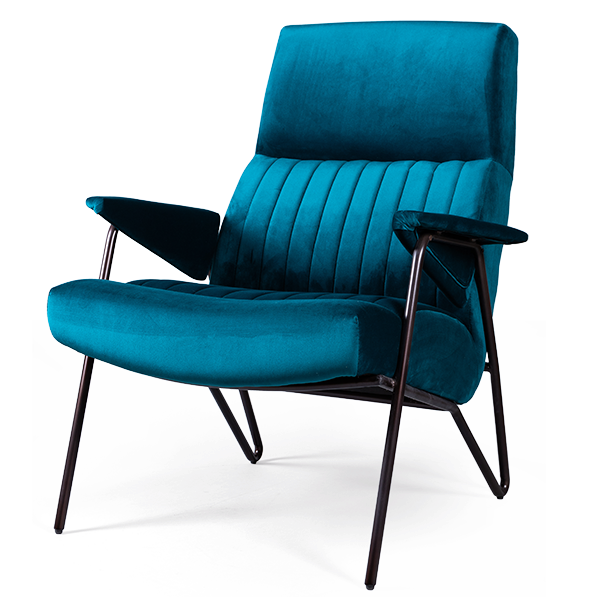 Кресло Solonar blue Синий Черный Кресло Solonar blue Синий Черный в Тюмени | Loft Concept
