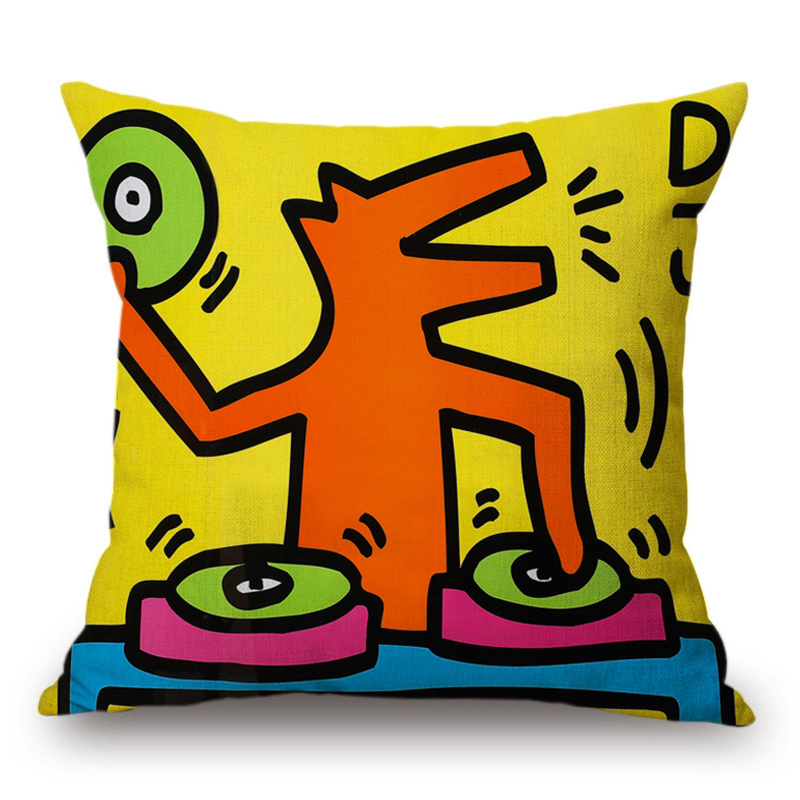 Подушка Keith Haring 3 Мульти Подушка Keith Haring 3 Мульти в Тюмени | Loft Concept