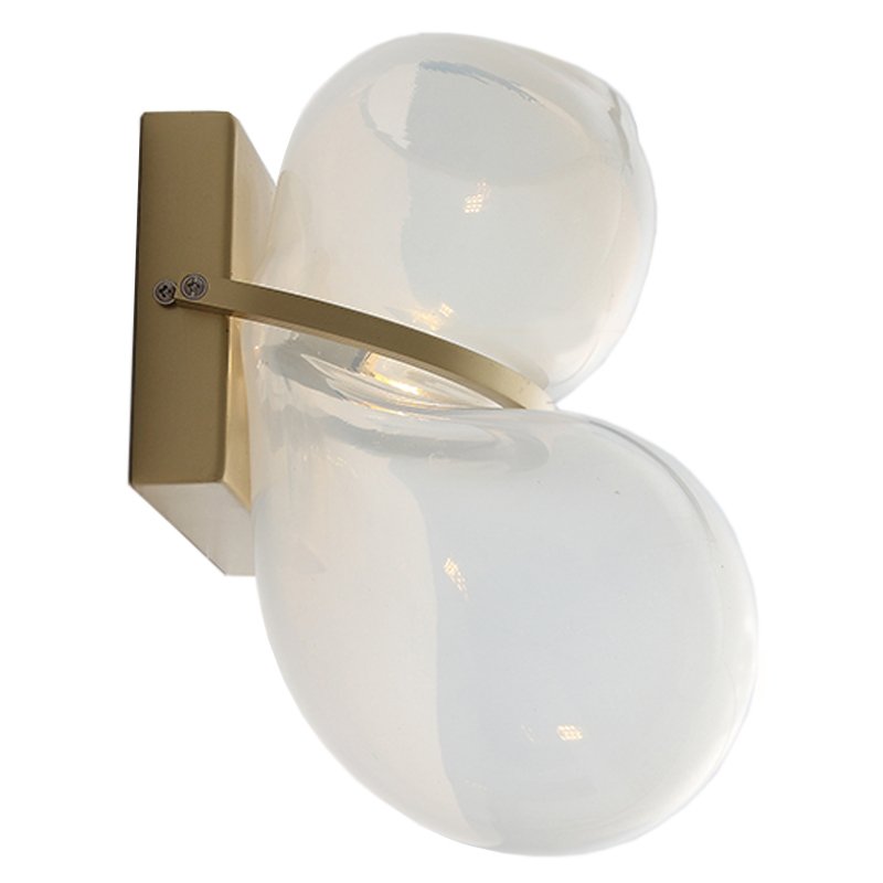 Бра White glass trap wall lamp Латунь Молочный Бра White glass trap wall lamp Латунь Молочный в Тюмени | Loft Concept