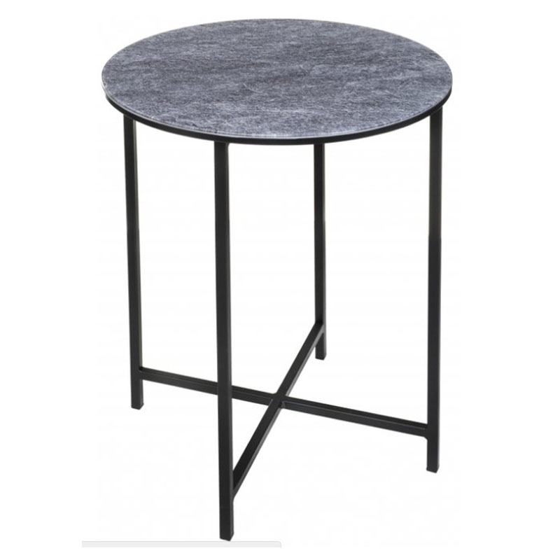 Приставной стол Zermatt Side Table round gray Серый (Gray) Приставной стол Zermatt Side Table round gray Серый (Gray) в Тюмени | Loft Concept