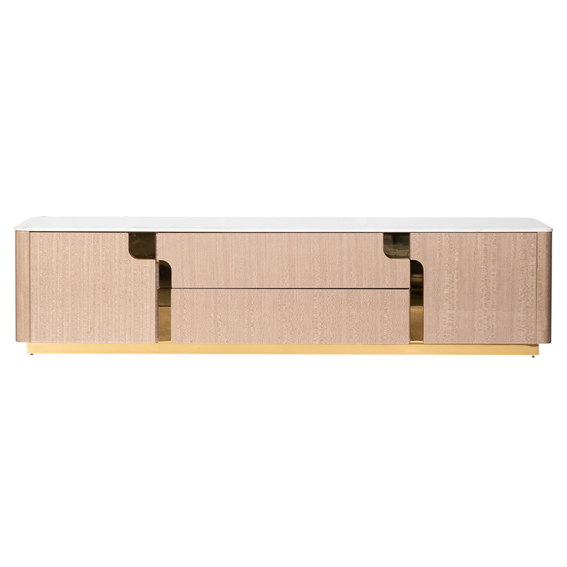 TV-тумба Bertran TV stand Латунь Бежевый Белый в Тюмени | Loft Concept 
