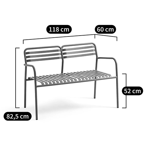 Скамья из алюминия Mack Metal Bench Black Скамья из алюминия Mack Metal Bench Black в Тюмени