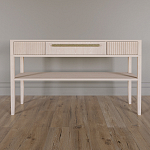 Дизайнерская Консоль с полкой и ящиком Primo Светлый дуб варинант исполнения - 1 | Loft Concept в Тюмени