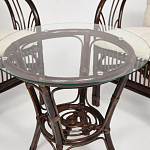 Комплект уличной мебели из ротанга Serenity Dark Brown варинант исполнения - 4 | Loft Concept в Тюмени