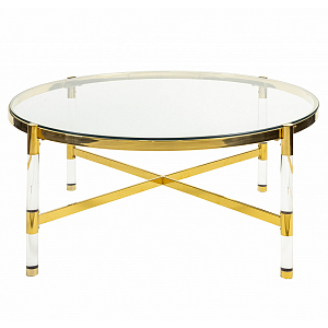 Кофейный столик со столешницей из стекла Crossy