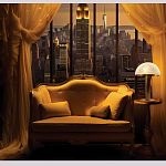 Настольная лампа c абажуром в форме купола из натурального камня  Heavenly Harmony варинант исполнения - 6 | Loft Concept в Тюмени