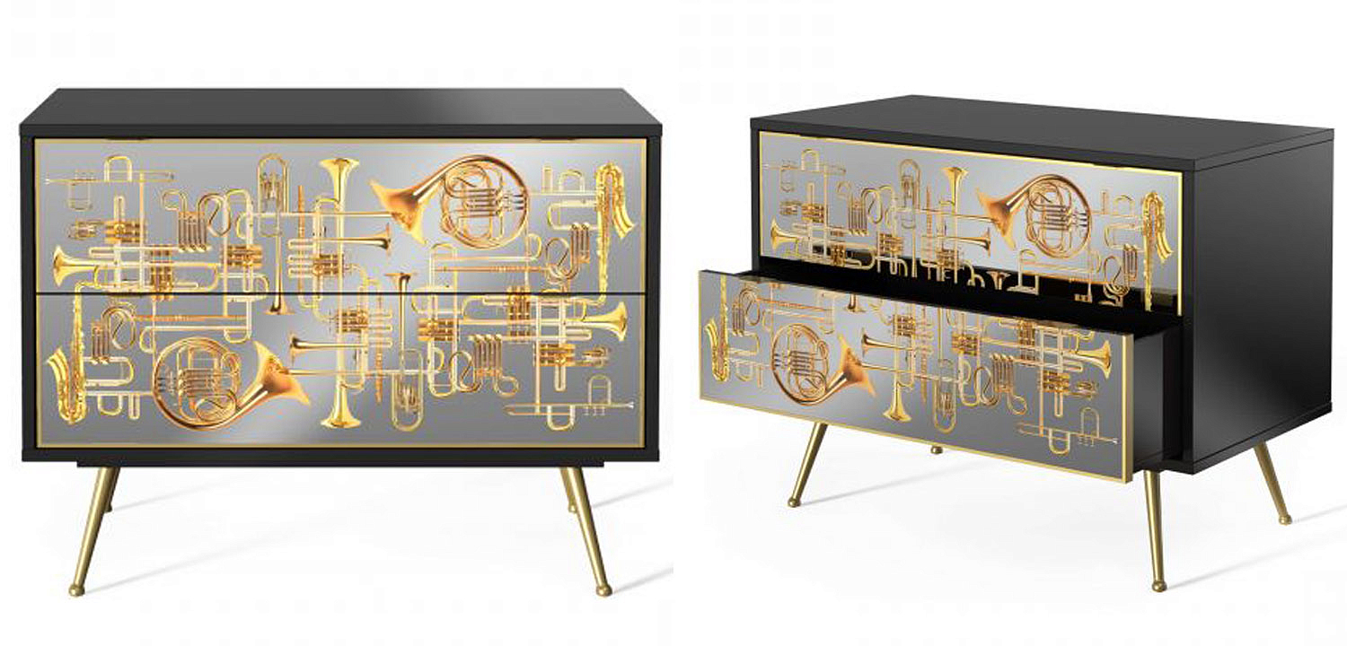 Комод Seletti Chest of Two Drawers Trumpets Комод Seletti Chest of Two Drawers Trumpets - Loft-Concept в Тюмени