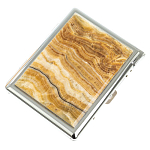 Портсигар с газовой зажигалкой из натурального камня Оникс Stone Cigarettes Cases варинант исполнения - 1 | Loft Concept в Тюмени
