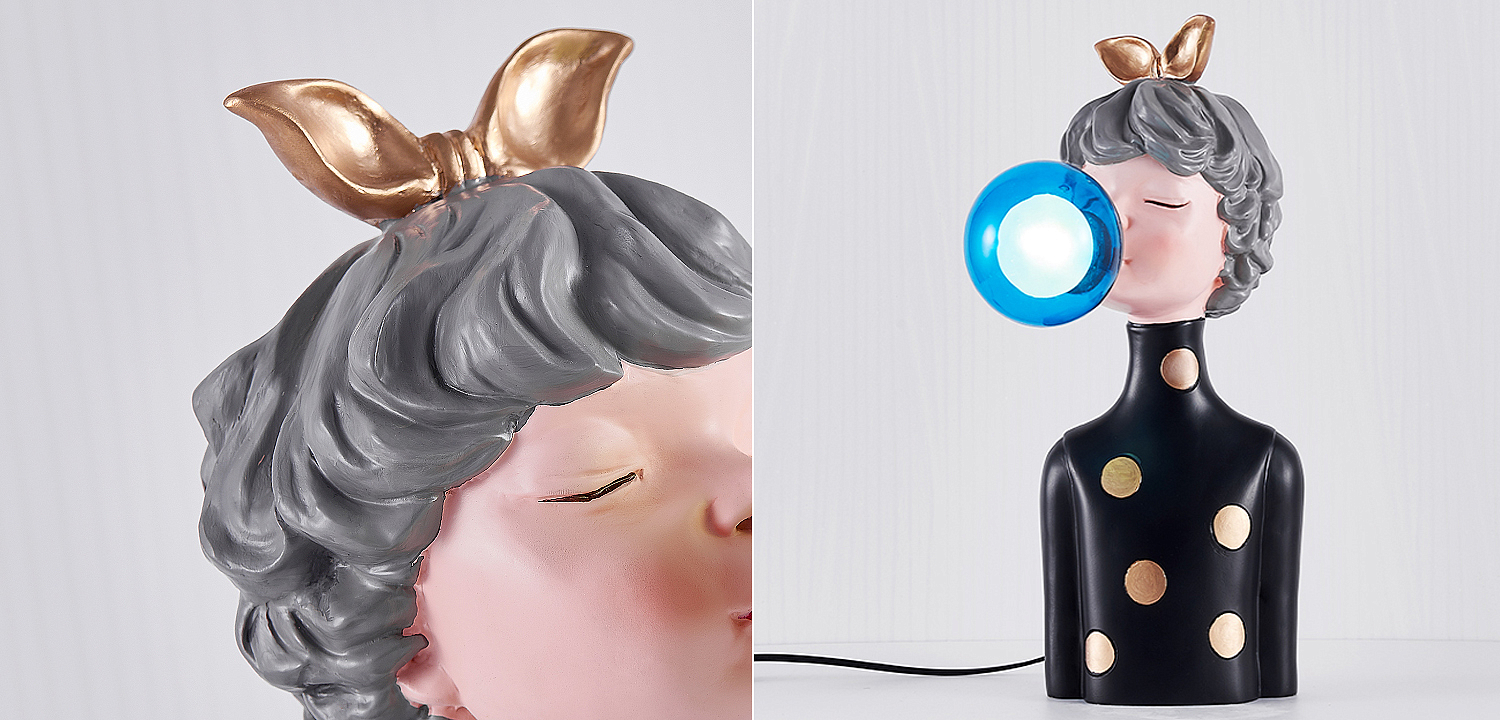 Настольная лампа Bubble Gum Table Lamp blue Настольная лампа Bubble Gum Table Lamp blue - Loft-Concept в Тюмени