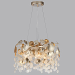 Люстра с декоративными подвесками из прозрачного стекла в форме монеток FAIRYTREE Light варинант исполнения - 4 | Loft Concept в Тюмени