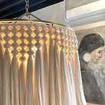 Люстра белая плетеная с кисточками Boho Tassel Chandelier варинант исполнения - 4 | Loft Concept в Тюмени