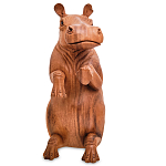 Статуэтка деревянная в виде бегемота Hippopotamus of the World варинант исполнения - 2 | Loft Concept в Тюмени