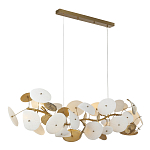 Люстра с белыми и золотистыми цветами G9 Dahlia Flowers Lamp варинант исполнения - 4 | Loft Concept в Тюмени