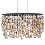 Люстра овальная с подвесками из устричных раковин Sea Ravens варинант исполнения - 3 | Loft Concept в Тюмени