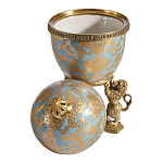 Шкатулка на величественных львах из фарфора с бронзовыми элементами Eden Garden варинант исполнения - 2 | Loft Concept в Тюмени