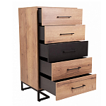 Комод с 5-ю ящиками в стиле лофт Urban Style Space варинант исполнения - 5 | Loft Concept в Тюмени