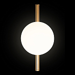 Бра с золотым основанием и белым плафоном в форме шара Bubble варинант исполнения - 5 | Loft Concept в Тюмени