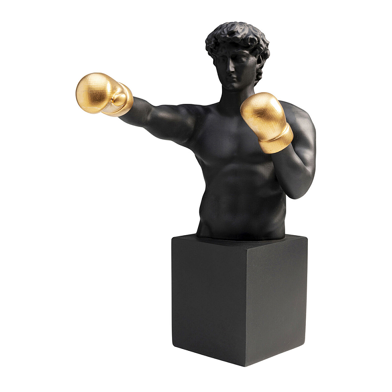 Статуэтка David with Golden Gloves Черный Золотой в Тюмени | Loft Concept 