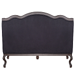 Диван двухместный George Grand Seating black velour варинант исполнения - 3 | Loft Concept в Тюмени