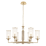 Люстра с 6-ю цилиндрическими стеклянными плафонами Jeanette варинант исполнения - 2 | Loft Concept в Тюмени