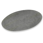 Стол обеденный с серой овальной столешницей из керамики на четырех деревянных ножках Gray Ceramics варинант исполнения - 2 | Loft Concept в Тюмени