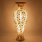 Торшер из перламутра в виде вазы Indonesian Vase варинант исполнения - 2 | Loft Concept в Тюмени