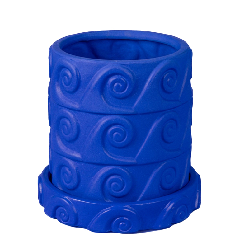 Цветочный горшок Seletti Onda Blue Синий Цветочный горшок Seletti Onda Blue Синий в Тюмени | Loft Concept