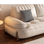 Диван кожаный с каркасом из массива дерева Furniture Medieval варинант исполнения - 3 | Loft Concept в Тюмени