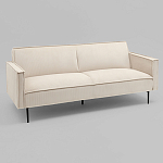 Диван современный вельветовый прямой Worcester Молочный варинант исполнения - 1 | Loft Concept в Тюмени