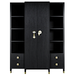 Большой шкаф с витриной Elsa Dreams Black варинант исполнения - 8 | Loft Concept в Тюмени