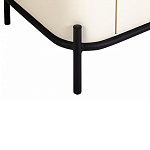 ТВ-тумба белая с чёрной столешницей с 2-мя дверками и ящиком San Marco варинант исполнения - 5 | Loft Concept в Тюмени