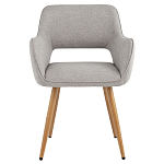 Стул в рогожке серого цвета NEASAN STOOL варинант исполнения - 2 | Loft Concept в Тюмени