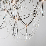 Люстра с каркасом из тонких металлических нитей и хрустальными подвесками Crystal Metal Threads Chandelier 60 варинант исполнения - 3 | Loft Concept в Тюмени