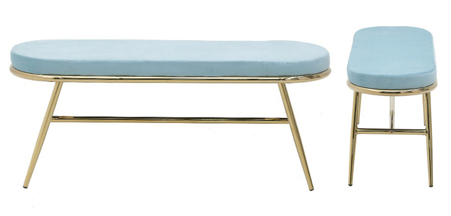 Банкетка Nicolene Banquet Blue Банкетка Nicolene Banquet Blue - Loft-Concept в Тюмени