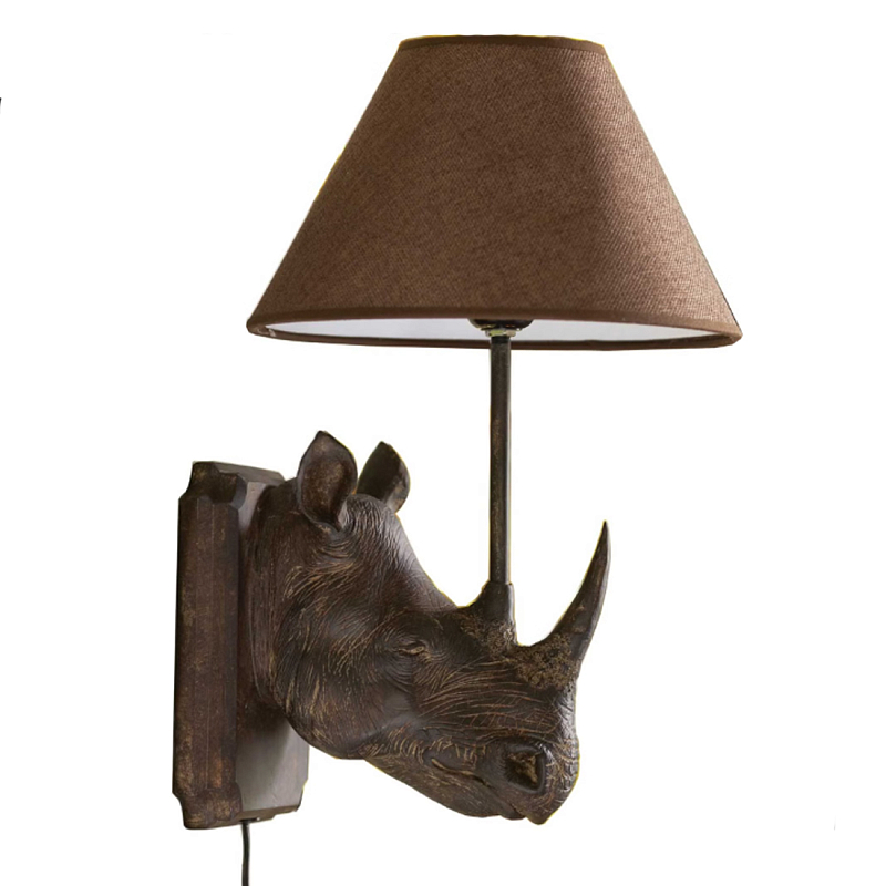 Бра Носорог Rhinoceros Коричневый в Тюмени | Loft Concept 