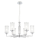 Люстра с 6-ю цилиндрическими стеклянными плафонами Jeanette варинант исполнения - 6 | Loft Concept в Тюмени