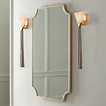 Зеркало в золотой деревянной раме Riviera варинант исполнения - 2 | Loft Concept в Тюмени