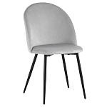 Мягкий стул в сером велюре Miruna Chair варинант исполнения - 1 | Loft Concept в Тюмени