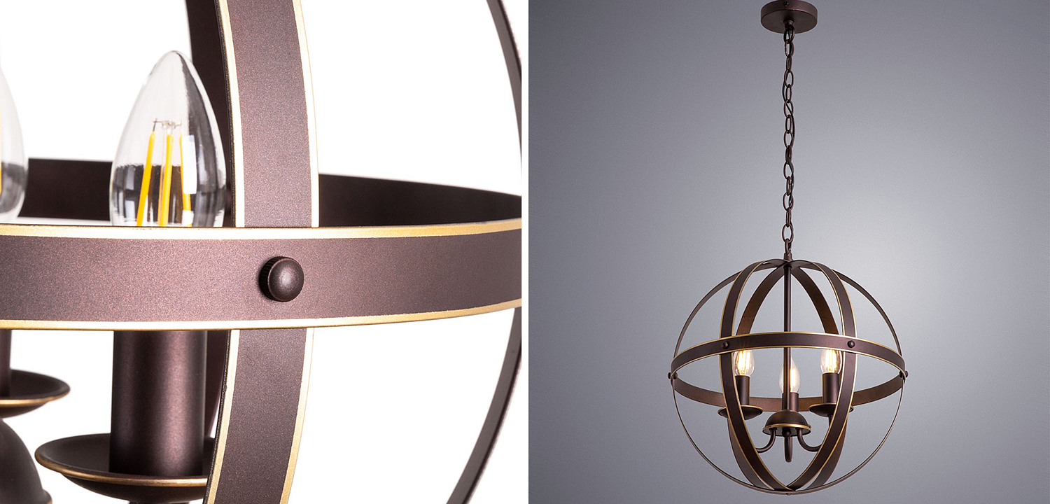 Люстра Brown Stripes Ball Люстра Brown Stripes Ball - Loft-Concept в Тюмени