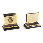 Настольный письменный набор из яшмы и долерита с декором Двуглавый орел Manager Organizer варинант исполнения - 4 | Loft Concept в Тюмени