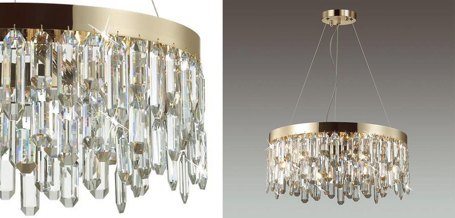 Люстра Crystal Polyhedrons Round Gold Люстра Crystal Polyhedrons Round Gold - Loft-Concept в Тюмени