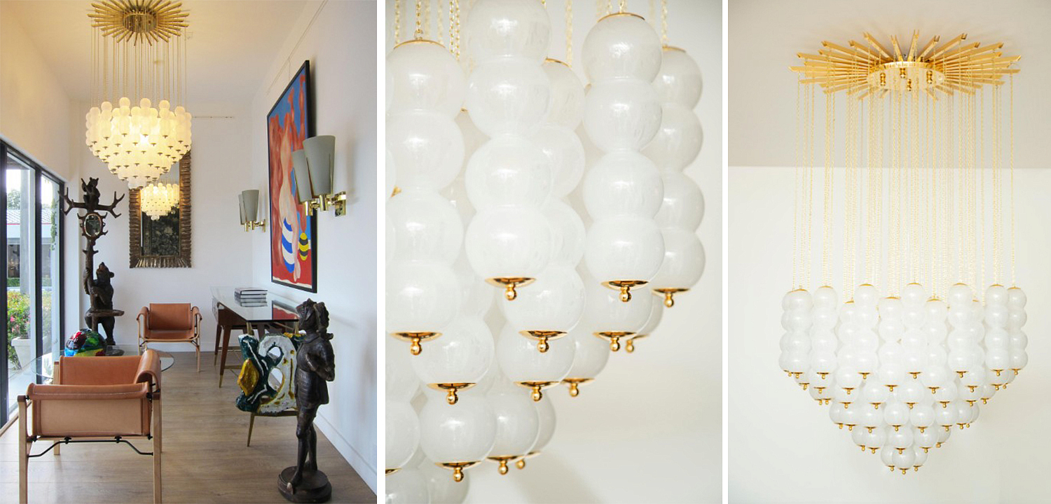 Дизайнерская Люстра Модерн середины ХХ века Flushmount Murano White Glass and Brass Ceiling Light Дизайнерская Люстра Модерн середины ХХ века Flushmount Murano White Glass and Brass Ceiling Light - Loft-Concept в Тюмени
